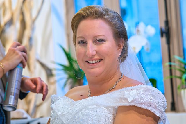 Bride with Hair Done