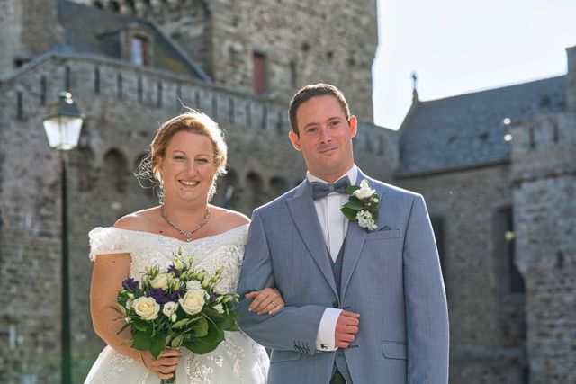 Bride and Groom in Castle